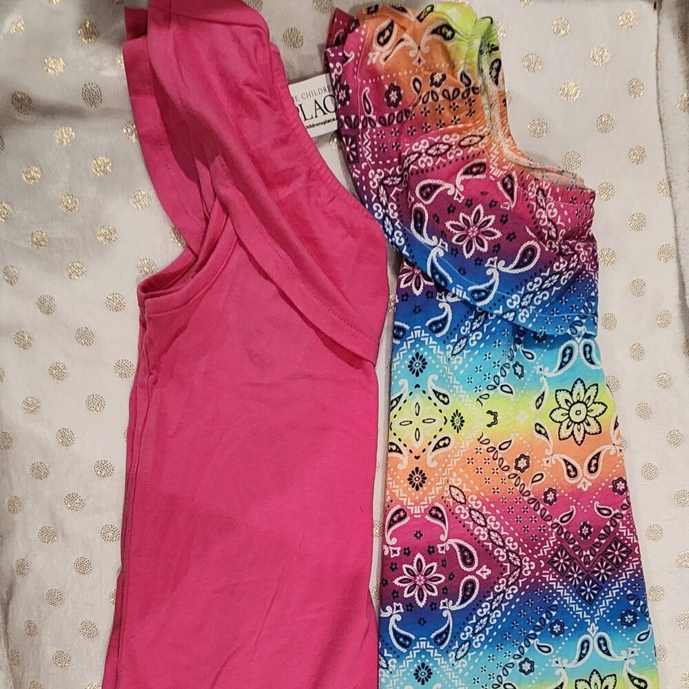 The Childrens Place Girls Pink and Multicolor Raffle Blouses Bundle Size L-10/12